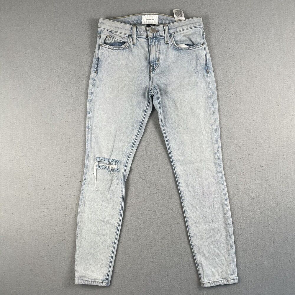 Current Elliott Jeans‎ Size 25 Stiletto Skinny Fit Ankle Light Wash Distressed